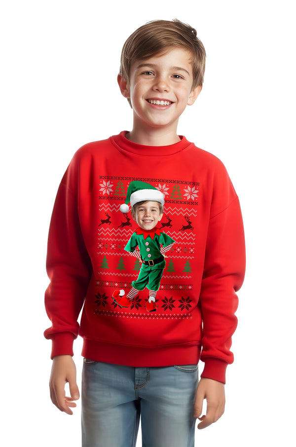 Children's Classic Boy Elf Christmas Sweatshirt