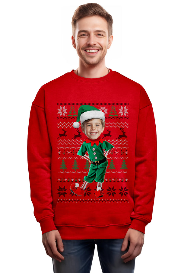 Men's Classic Boy Elf Christmas Sweatshirt