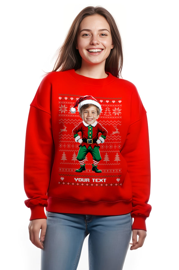 Women's Boy Elf V2 Christmas Sweatshirt