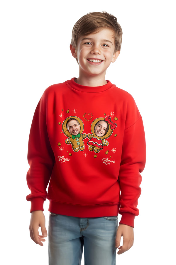 Children's Couple of Baked Cookies With Face Christmas Sweatshirt