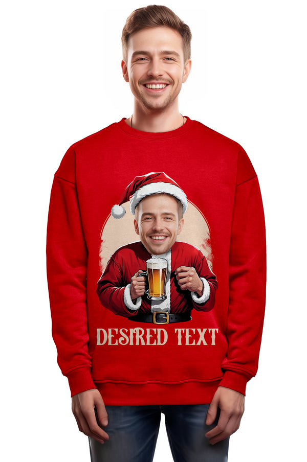 Men's Santa Loves Beer Christmas Sweatshirt